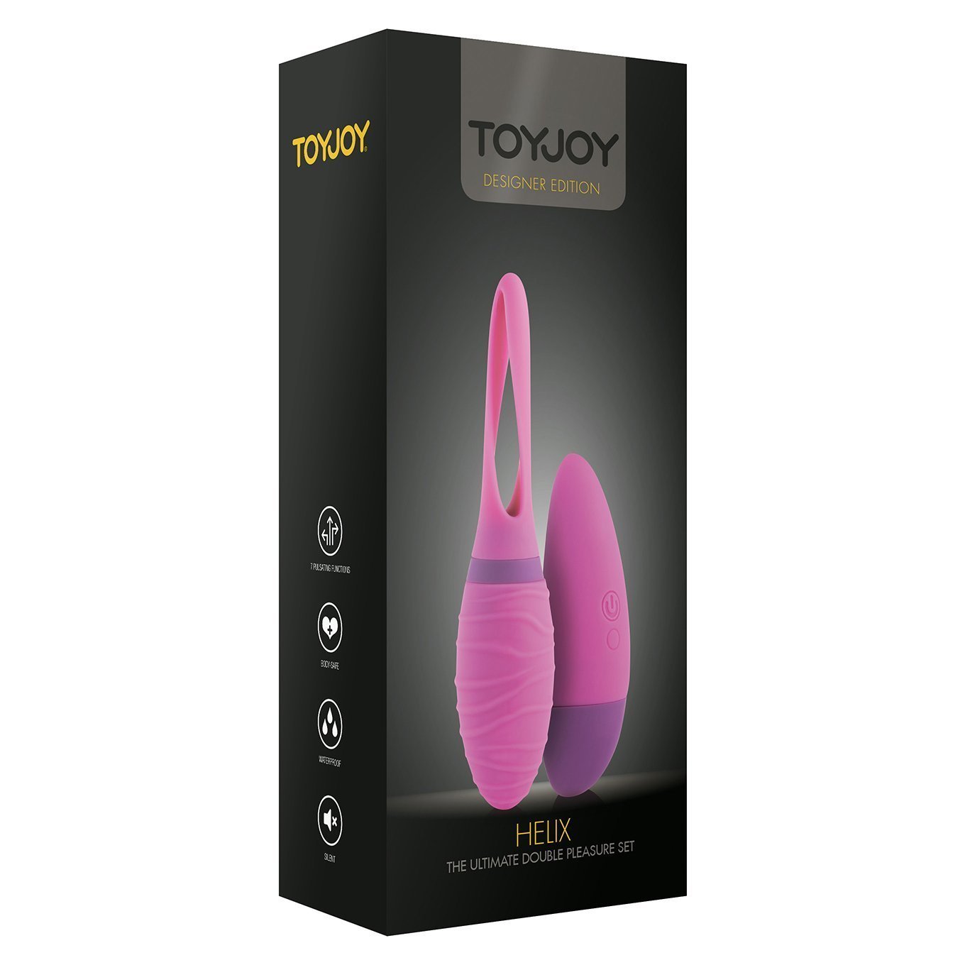 ToyJoy - Helix Remote Control Egg Vibrator (Pink) - Wireless Remote Control Egg (Vibration) Non Rechargeable Durio.sg