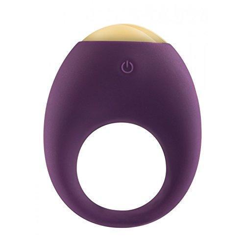 ToyJoy - Luz Eclipse Vibrating Cock Ring (Purple) - Rubber Cock Ring (Vibration) Non Rechargeable Durio.sg
