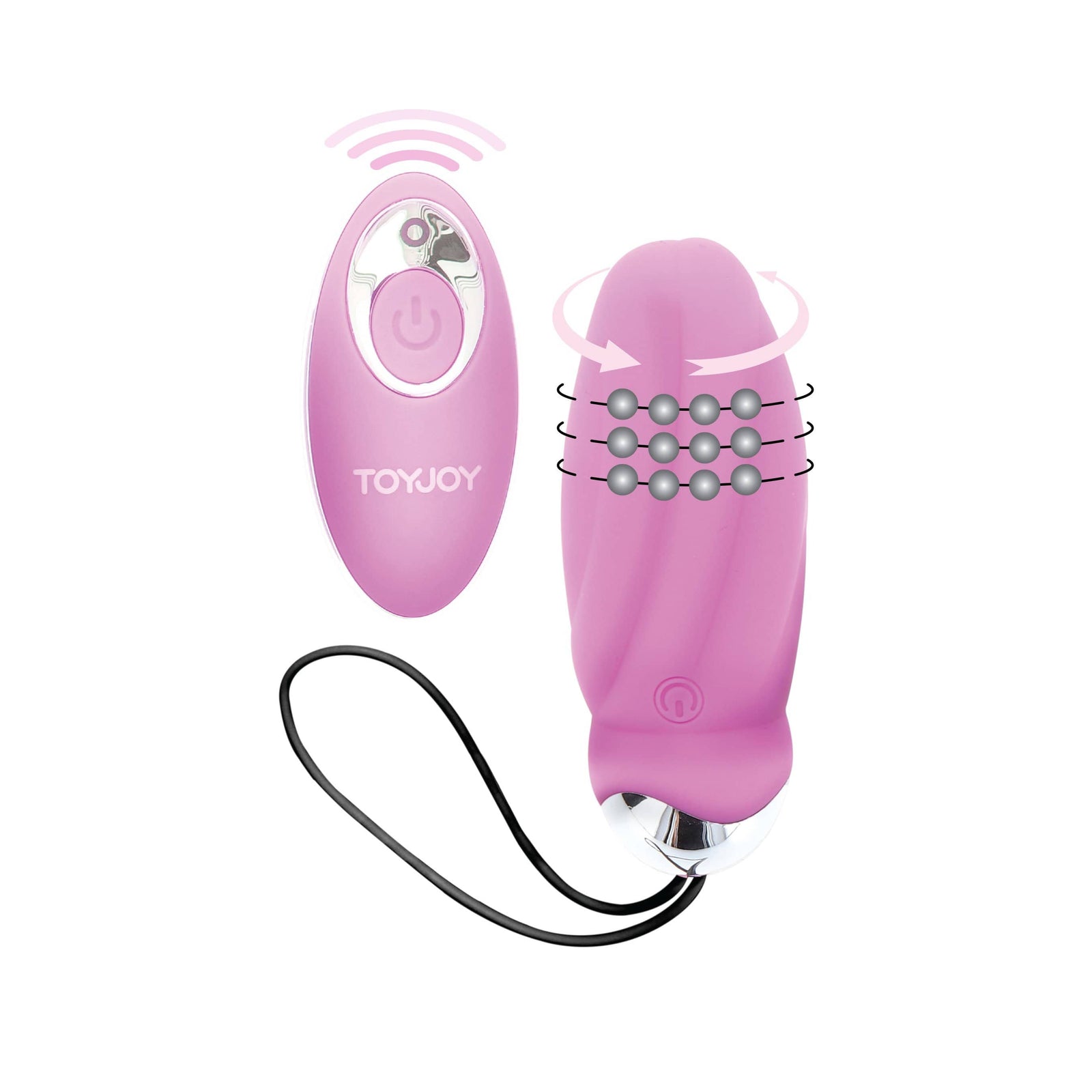 ToyJoy - You Crack Me Up Remote Control Egg Vibrator (Pink) - Wireless Remote Control Egg (Vibration) Rechargeable Durio.sg