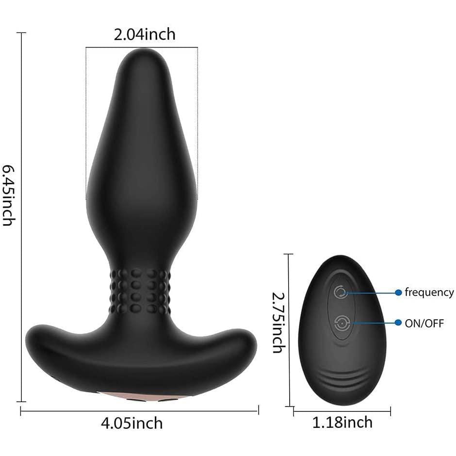Tracy's Dog - Carl Anal Plug with Remote Control (Black) - Remote Control Anal Plug (Vibration) Rechargeable Durio.sg