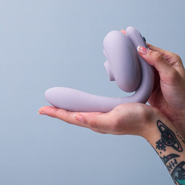 Tracy's Dog - Clitoral Sucking Vibrator OG Flow (Violet) - Clit Massager (Vibration) Rechargeable Durio.sg