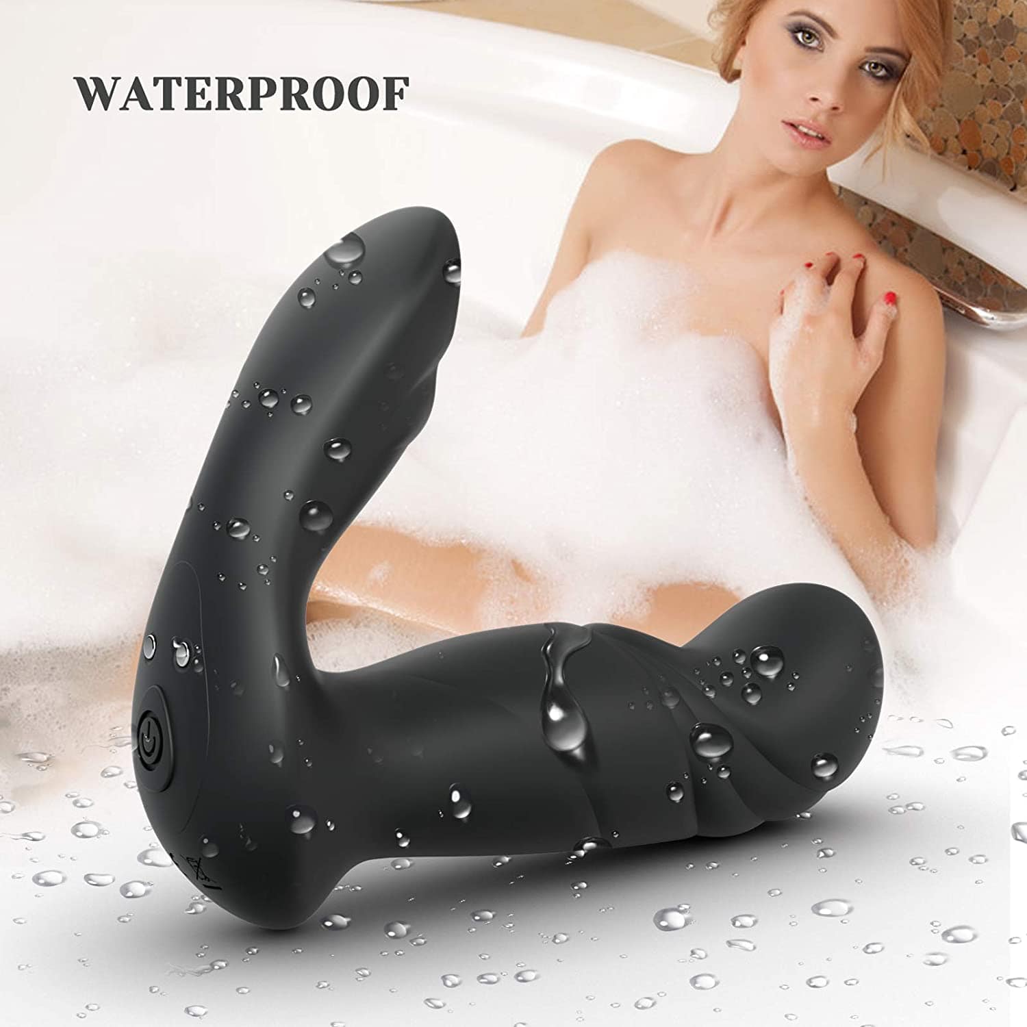 Tracy's Dog - Lucky 7 Prostate Massager with Remote Control (Black) - Prostate Massager (Vibration) Rechargeable Durio.sg
