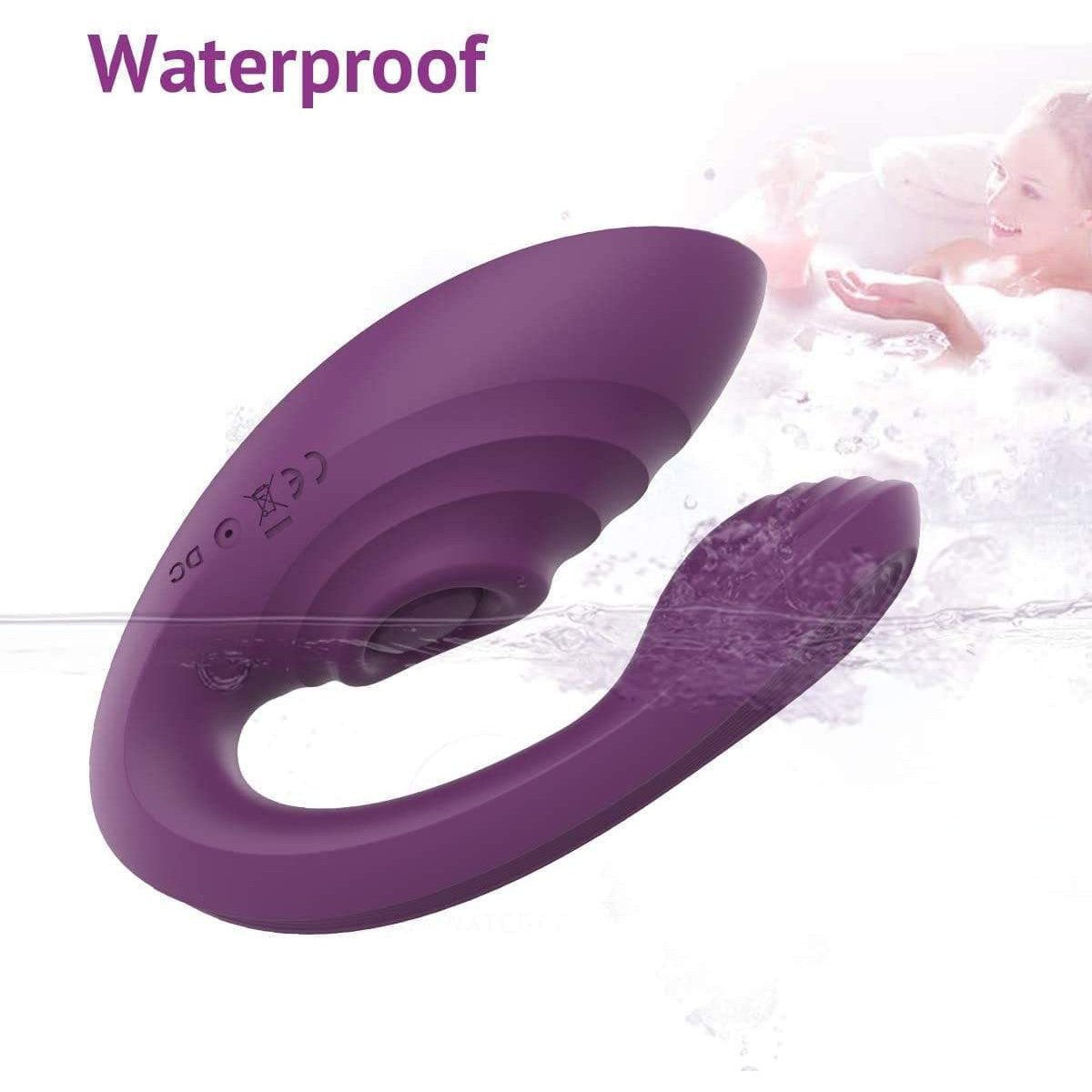 Tracy's Dog - Nina Couple Vibrator (Purple) - Couple's Massager (Vibration) Rechargeable Durio.sg