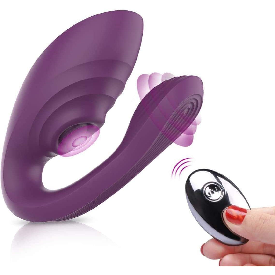 Tracy's Dog - Nina Couple Vibrator (Purple) - Couple's Massager (Vibration) Rechargeable Durio.sg