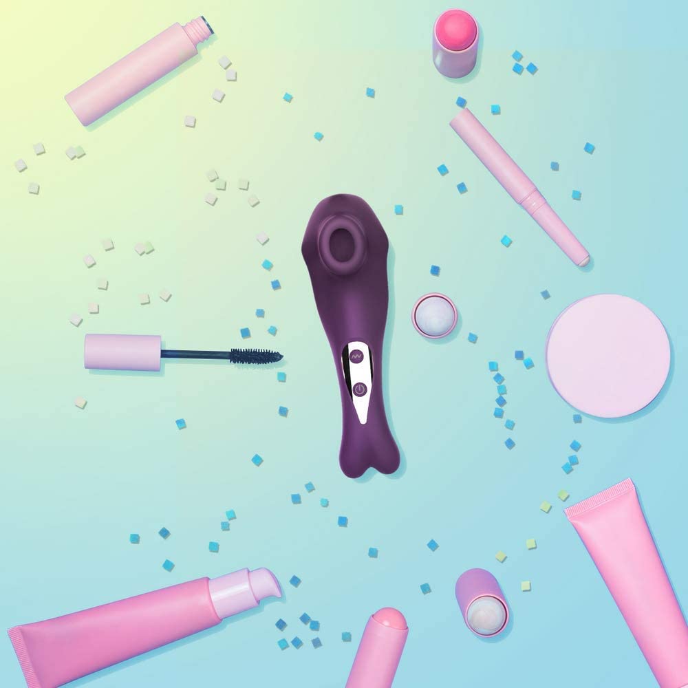 Tracy's Dog - P Cat Clitoral Air Stimulator Sucking Vibrator (Purple) - Clit Massager (Vibration) Rechargeable Durio.sg