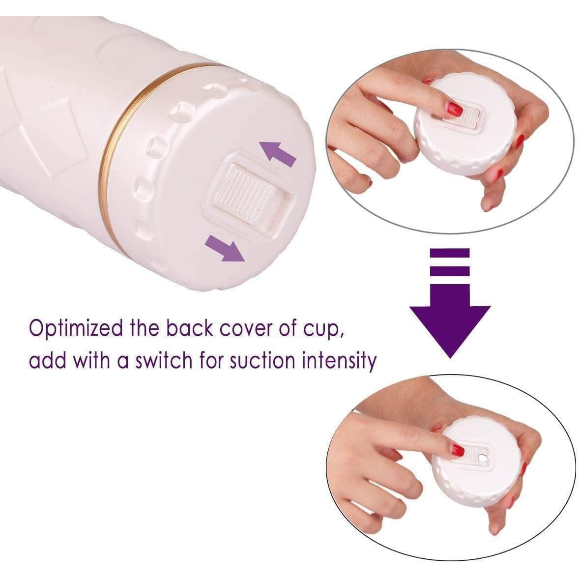 Tracy's Dog - Pocket Pussy Male Masturbators Cup (White) - Masturbator Vagina (Non Vibration) Durio.sg