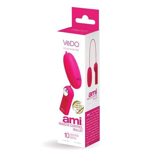 VeDO - Ami Remote Control Bullet Vibrator (Foxy Pink) - Wired Remote Control Egg (Vibration) Rechargeable Durio.sg