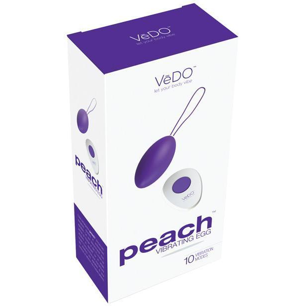 VeDO - Peach Rechargeable Egg Vibrator (Into You Indigo) - Wireless Remote Control Egg (Vibration) Rechargeable Durio.sg