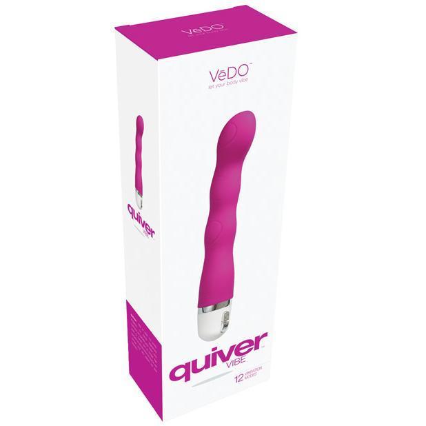 VeDO - Quiver Mini G-Spot Vibrator (Hot in Bed Pink) - G Spot Dildo (Vibration) Non Rechargeable Durio.sg