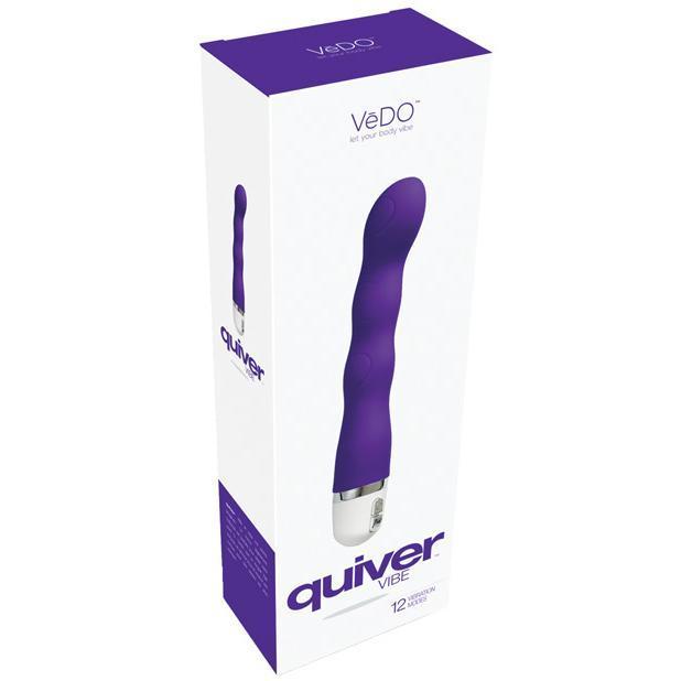 VeDO - Quiver Mini G-Spot Vibrator (Into You Indigo) - G Spot Dildo (Vibration) Non Rechargeable Durio.sg