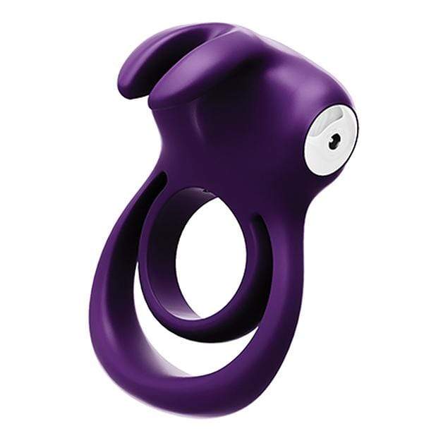VeDO - Thunder Rechargeable Dual Cock Ring (Deep Purple) - Silicone Cock Ring (Vibration) Rechargeable Durio.sg