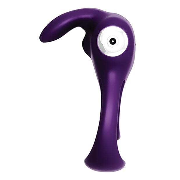 VeDO - Thunder Rechargeable Dual Cock Ring (Deep Purple) - Silicone Cock Ring (Vibration) Rechargeable Durio.sg