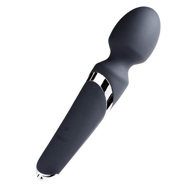 VeDO - Wanda Rechargeable Body Wand Massager (Just Black) - Wand Massagers (Vibration) Rechargeable Durio.sg