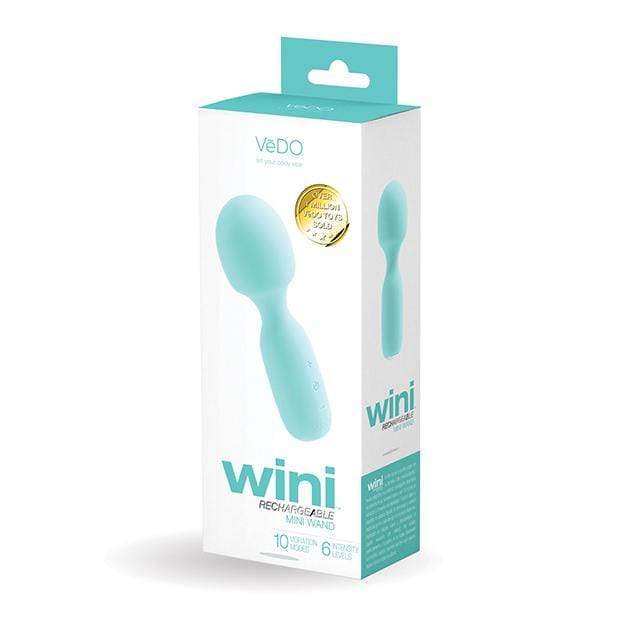 VeDO - Wini Rechargeable Mini Wand Massager (Tease Me Turquoise) - Mini Wand Massagers (Vibration) Rechargeable Durio.sg