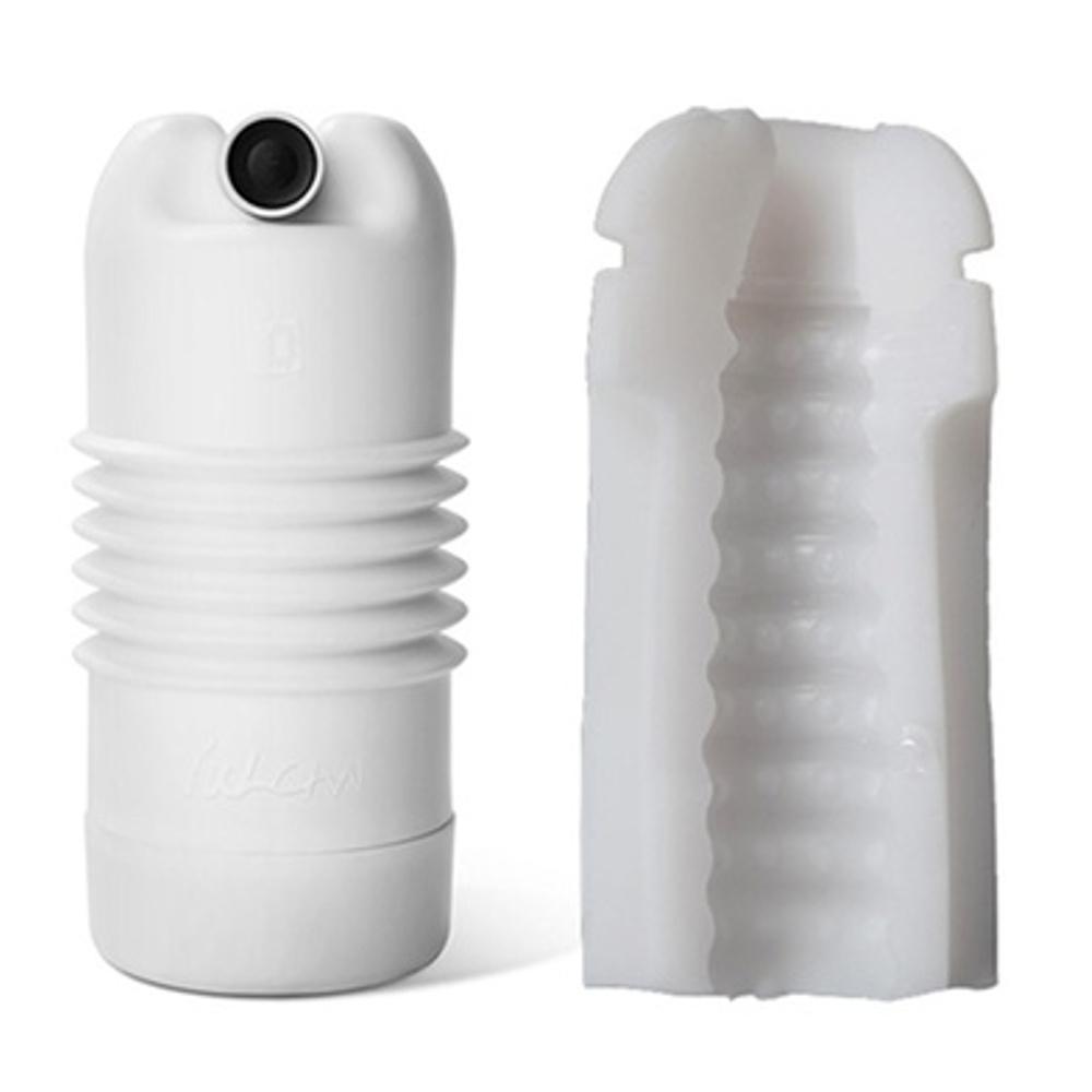 Vulcan - Vibrating Wet Vagina Masturbator - Masturbator Reusable Cup (Vibration) Non Rechargeable Durio.sg