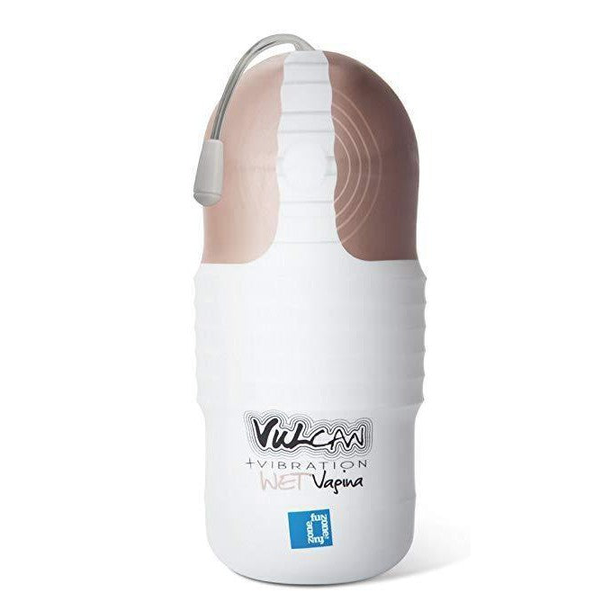 Vulcan - Vibrating Wet Vagina Masturbator - Masturbator Reusable Cup (Vibration) Non Rechargeable Durio.sg