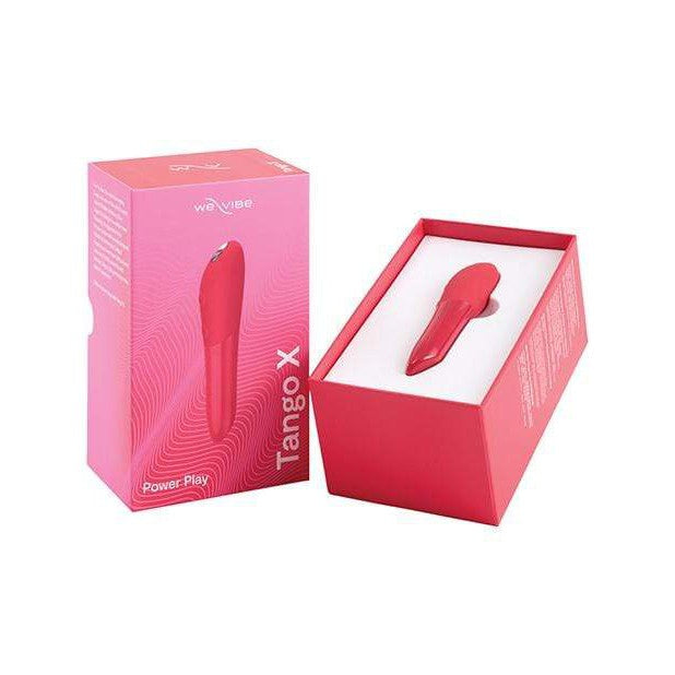 We Vibe - Tango X Power Play Rechargeable Discreet Vibrator (Cherry Red) - Discreet Toys Durio.sg