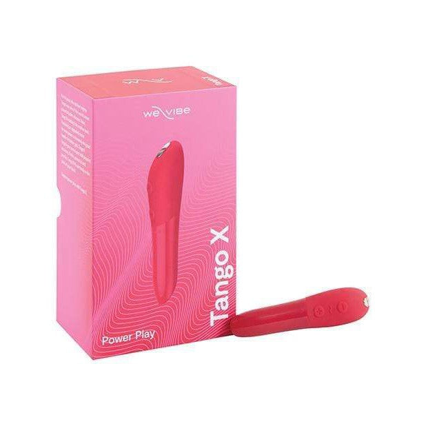 We Vibe - Tango X Power Play Rechargeable Discreet Vibrator (Cherry Red) - Discreet Toys Durio.sg