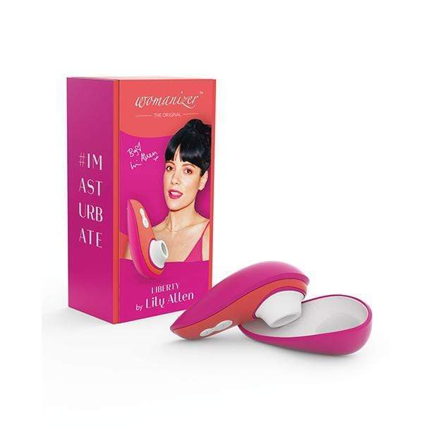 Womanizer - Liberty by Lily Allen Clitoral Air Stimulator (Pink/Coral) - Clit Massager (Vibration) Rechargeable Durio.sg