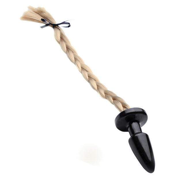 XR - Tailz Pony Tail Anal Plug (Black) - Anal Plug (Non Vibration) Durio.sg