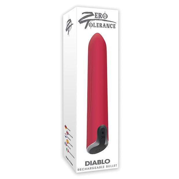 Zero Tolerance - Diablo Bullet Vibrator (Red) - Bullet (Vibration) Non Rechargeable Durio.sg