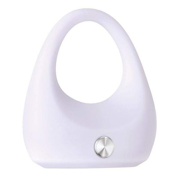 Zero Tolerance - White Lighting Vibrating Cock Ring (White) - Silicone Cock Ring (Vibration) Non Rechargeable Durio.sg