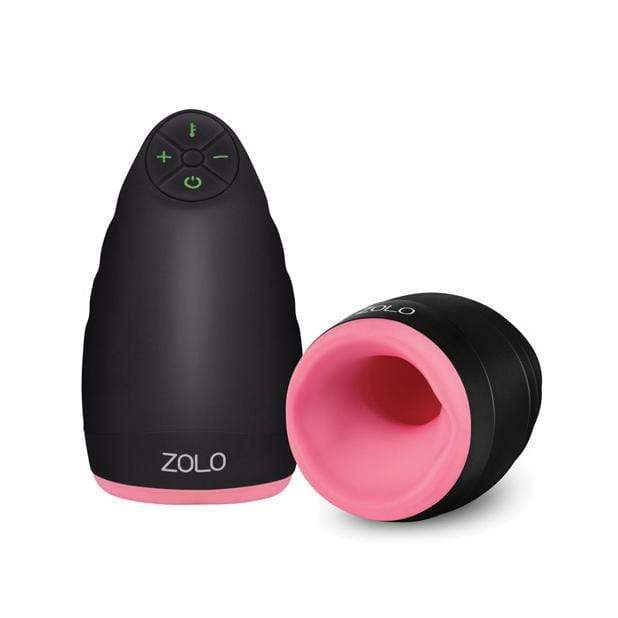 Zolo - Pulsating Warming Dome Male Stimulator Masturbator (Black) - Masturbator Soft Stroker (Vibration) Rechargeable Durio.sg