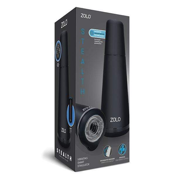 Zolo - Stealth Vibrating Smart Stimulator (Black) - Masturbator Soft Stroker (Vibration) Rechargeable Durio.sg