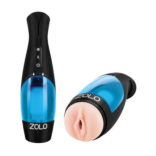 Zolo - Thrust Buster Thrusting Male Stimulating Masturbator with Erotic Audio (Black) - Masturbator Vagina (Vibration) Rechargeable Durio.sg