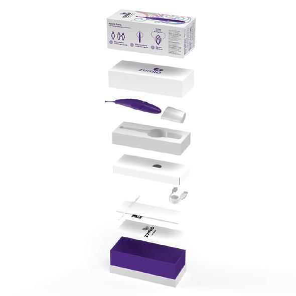 Zumio - Spirotip Clit Vibrator (Purple) - Clit Massager (Vibration) Rechargeable Durio.sg