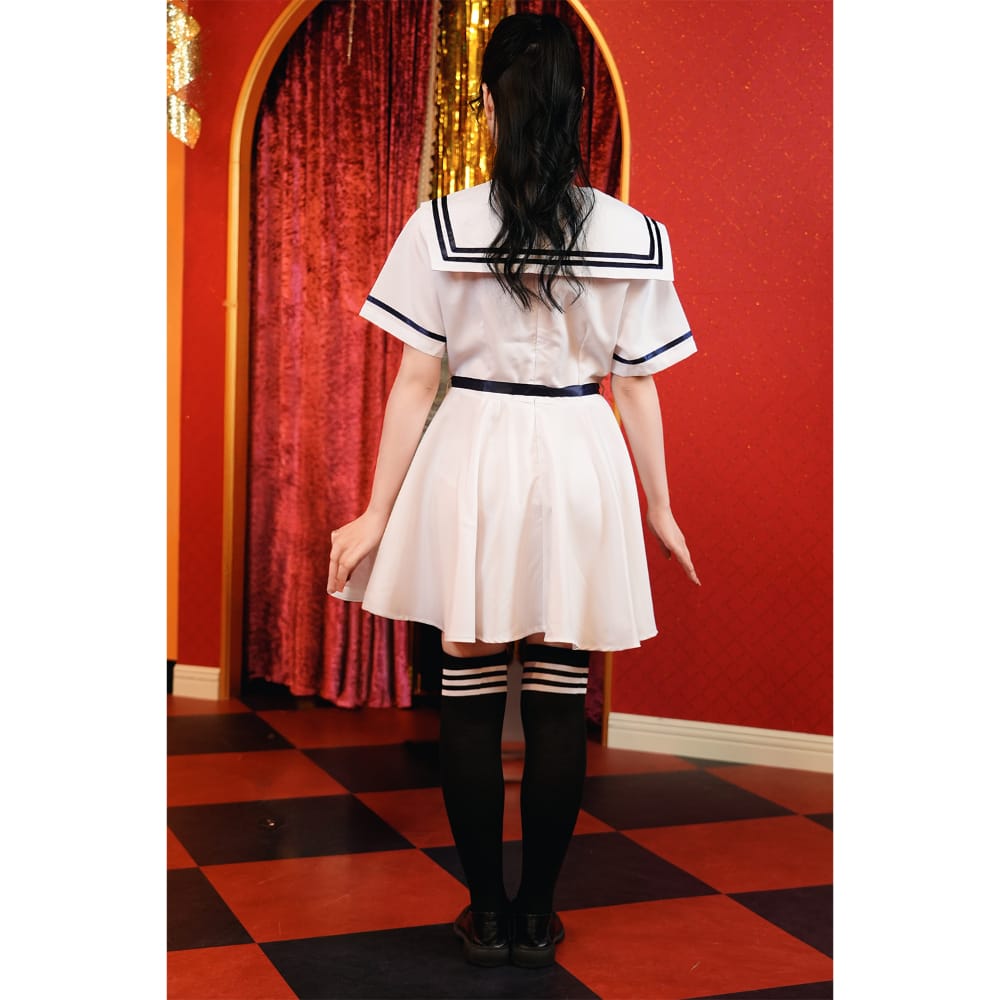 A&T - Your Name White Uniform Costume (White) AT1044 Durio.sg