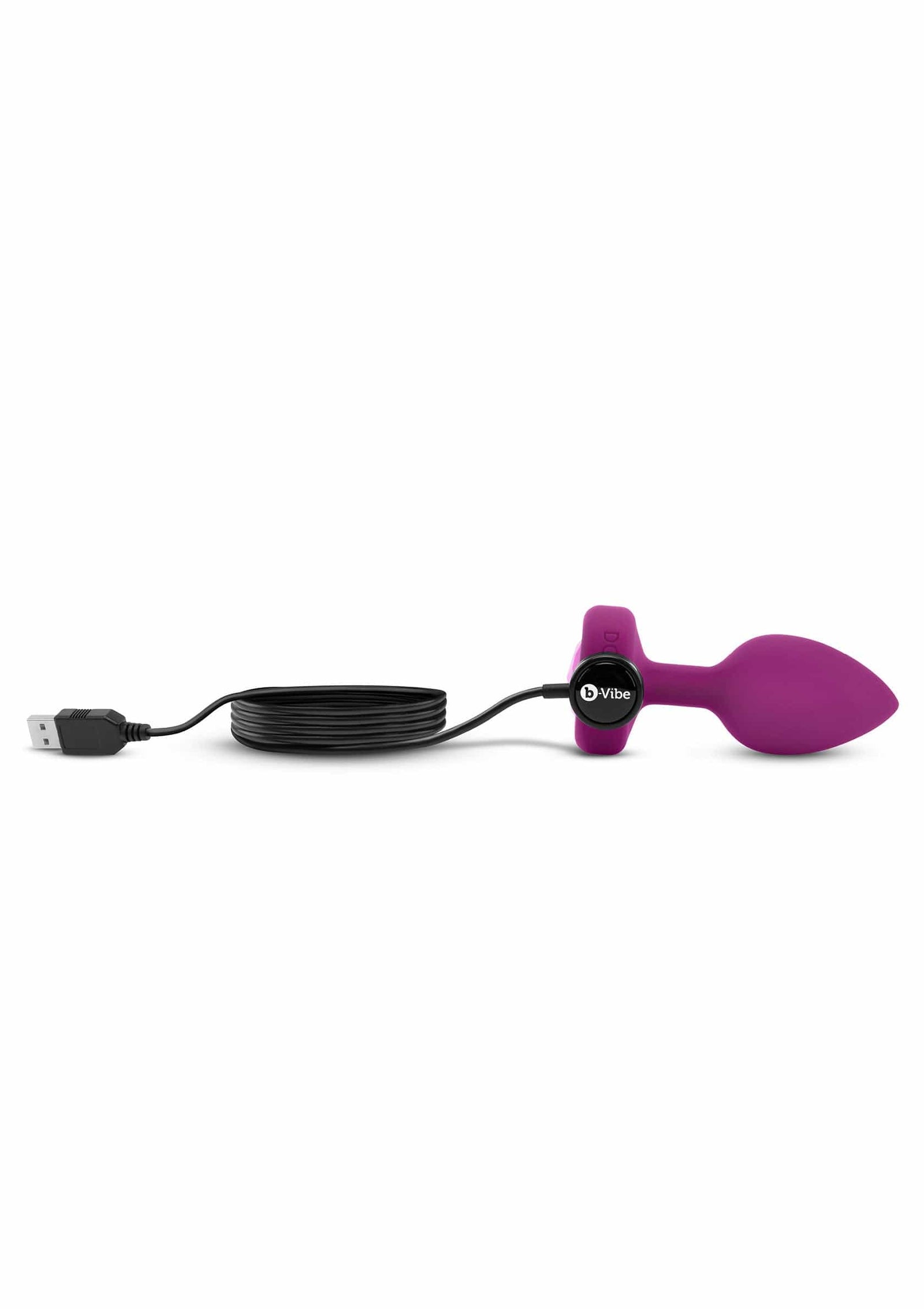 B-Vibe - Rechargeable Vibrating Jewel Anal Plug S/M (Pink) BV1026 Durio.sg