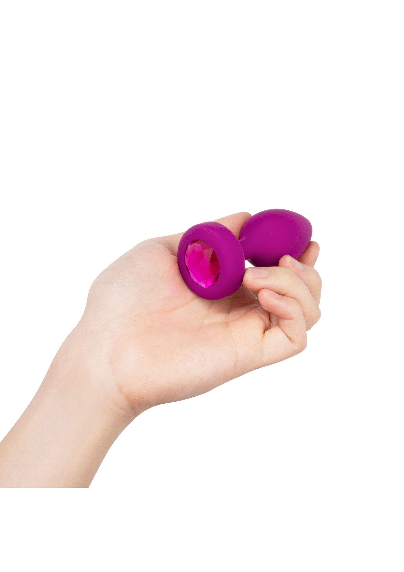 B-Vibe - Rechargeable Vibrating Jewel Anal Plug S/M (Pink) BV1026 Durio.sg