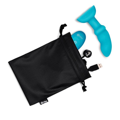 B-Vibe - Remote Control Rimming P Spot Anal Plug (Blue) BV1022 Durio.sg
