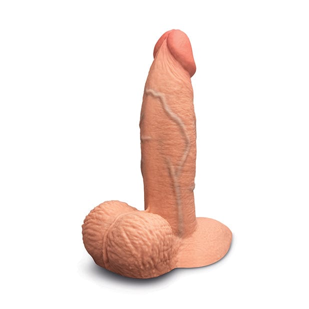 B Vibe - Slipskin 6" Girthy Realistic Dildo (Mocha) BV1019 Durio.sg
