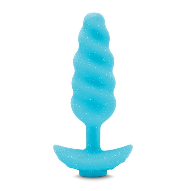 B Vibe - Unicorn Tail Vibrating Butt Plug Special Edition (Blue) BV1020 Durio.sg