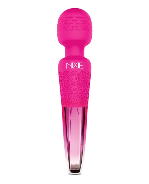 Global Novelties - Nixie Rechargeable Silicone Wand Vibrator (Pink) OT1312 Durio.sg
