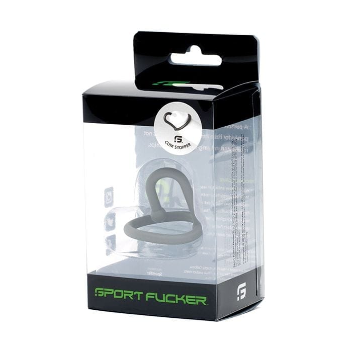 665 - Sport Fucker Cum Stopper Silicone Glans Ring and Flexible Probe (Grey) SF1008 Durio.sg