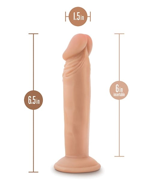 Blush Novelties - Dr Skin Plus Triple Density Posable Suction Dildo (Beige) BN1172 Durio.sg