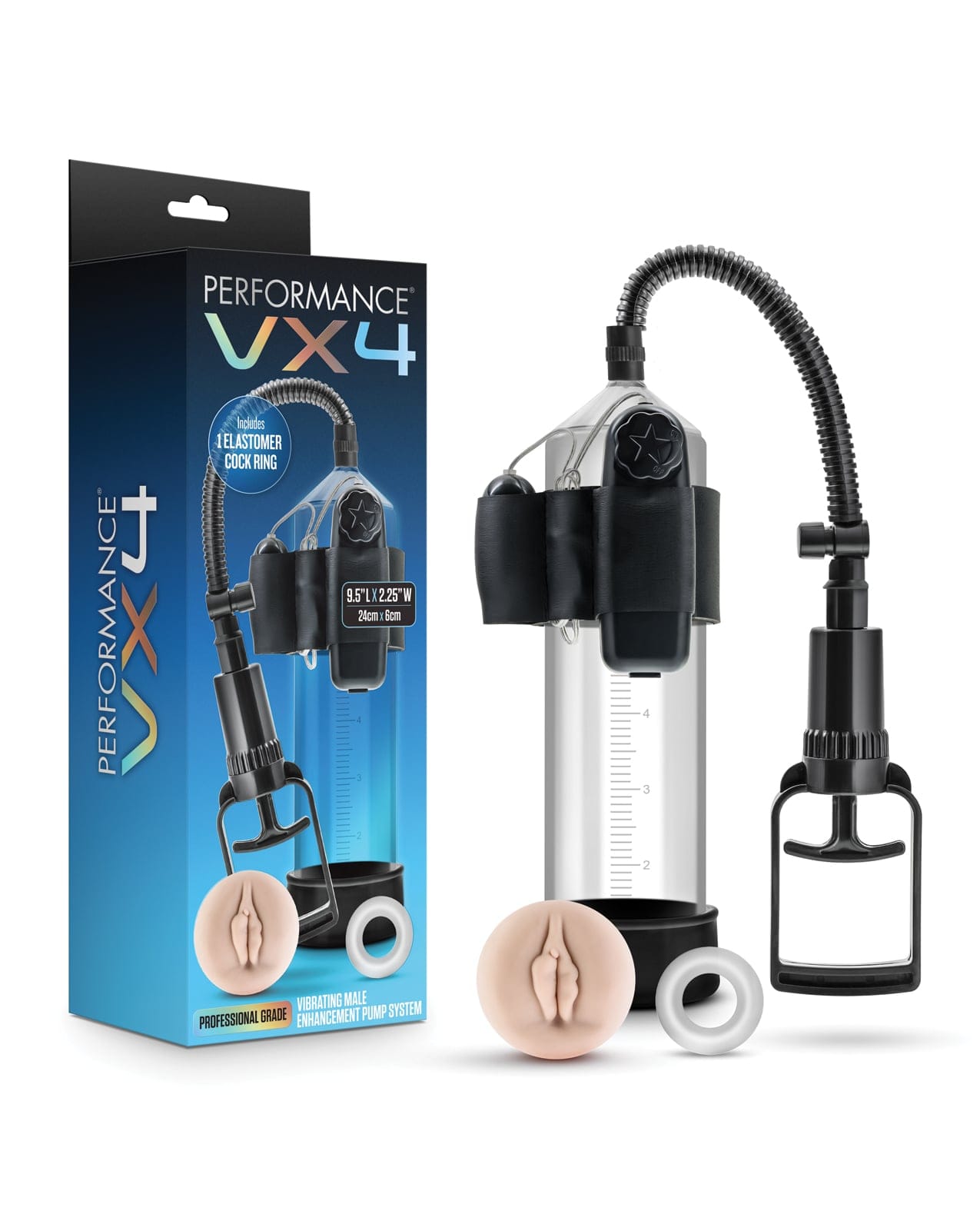 Blush Novelties - Performance VX4 Vibrating Penis Pump BN1187 Durio.sg