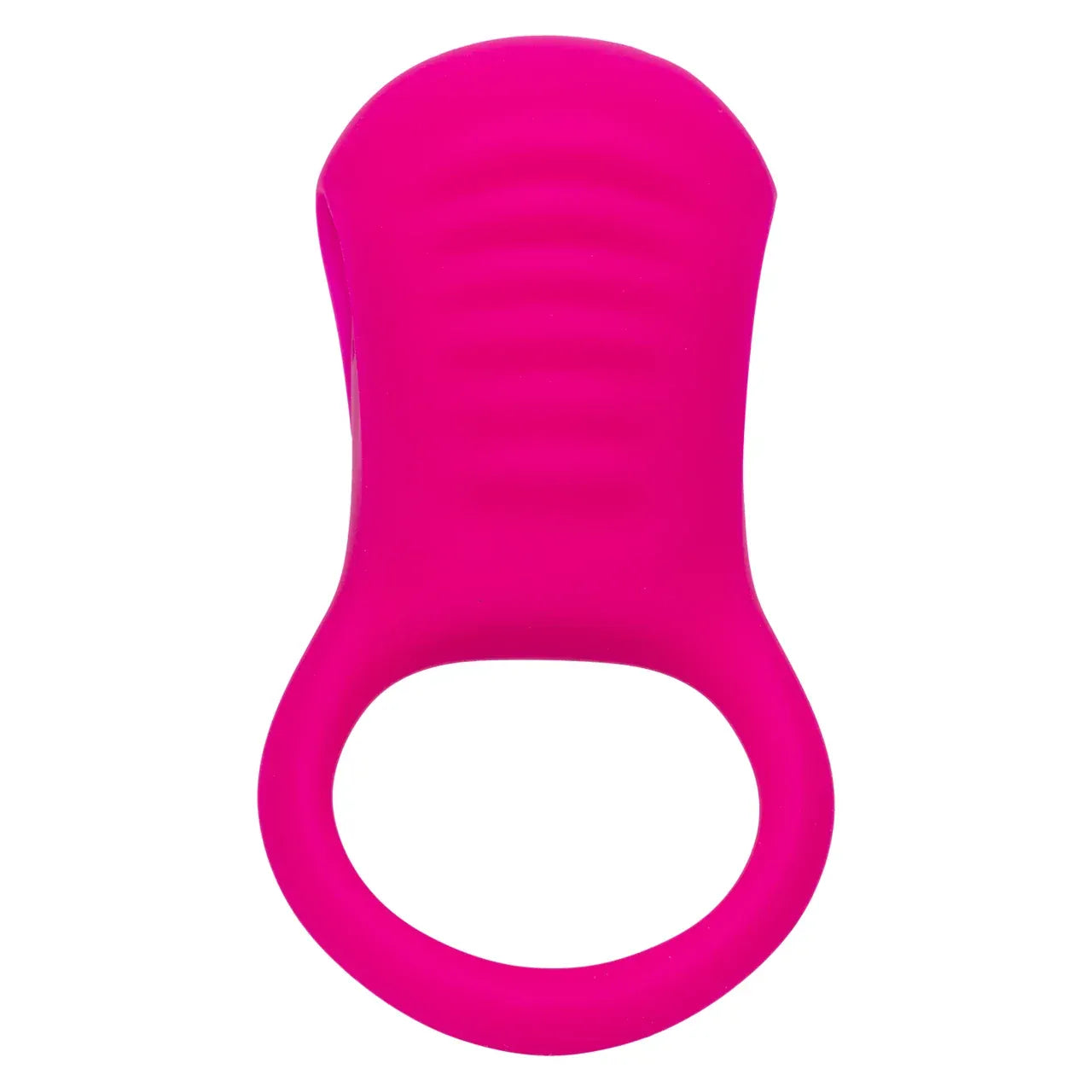 CalExotics - Basic Essentials Rechargeable Ridge Rider Cock Ring (Pink) CE2184 Durio.sg