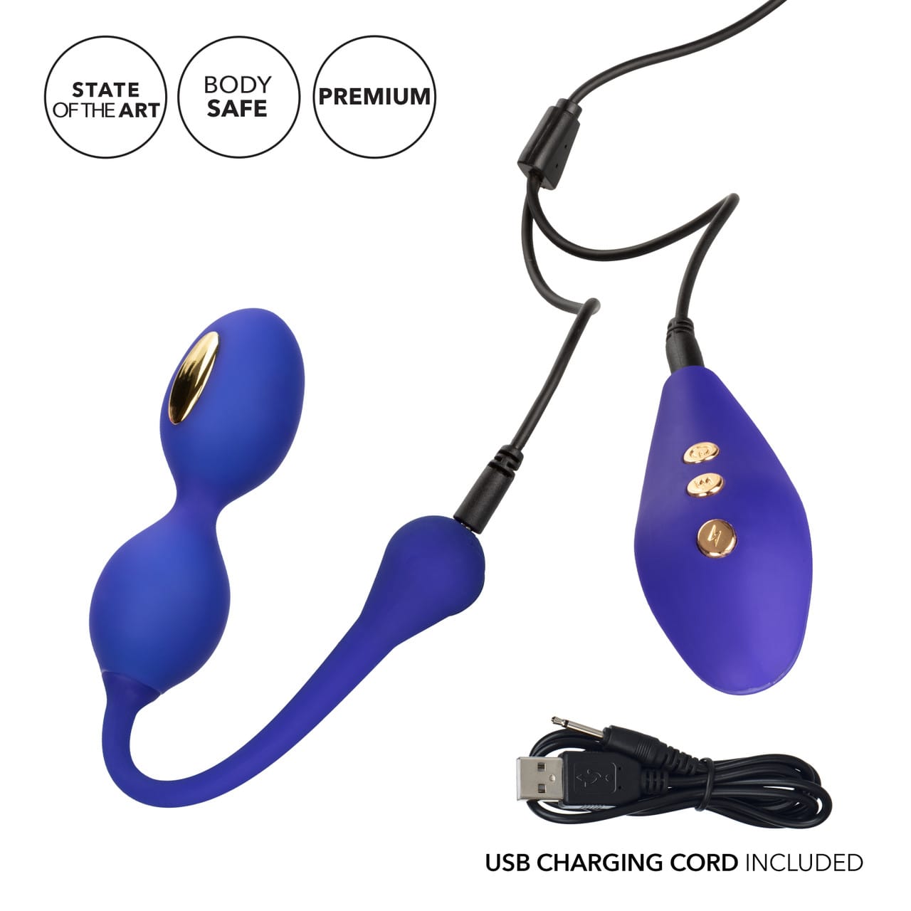 CalExotics - Impulse Remote Dual Kegel eStim Pelvic Floor Exerciser CE2157 Durio.sg