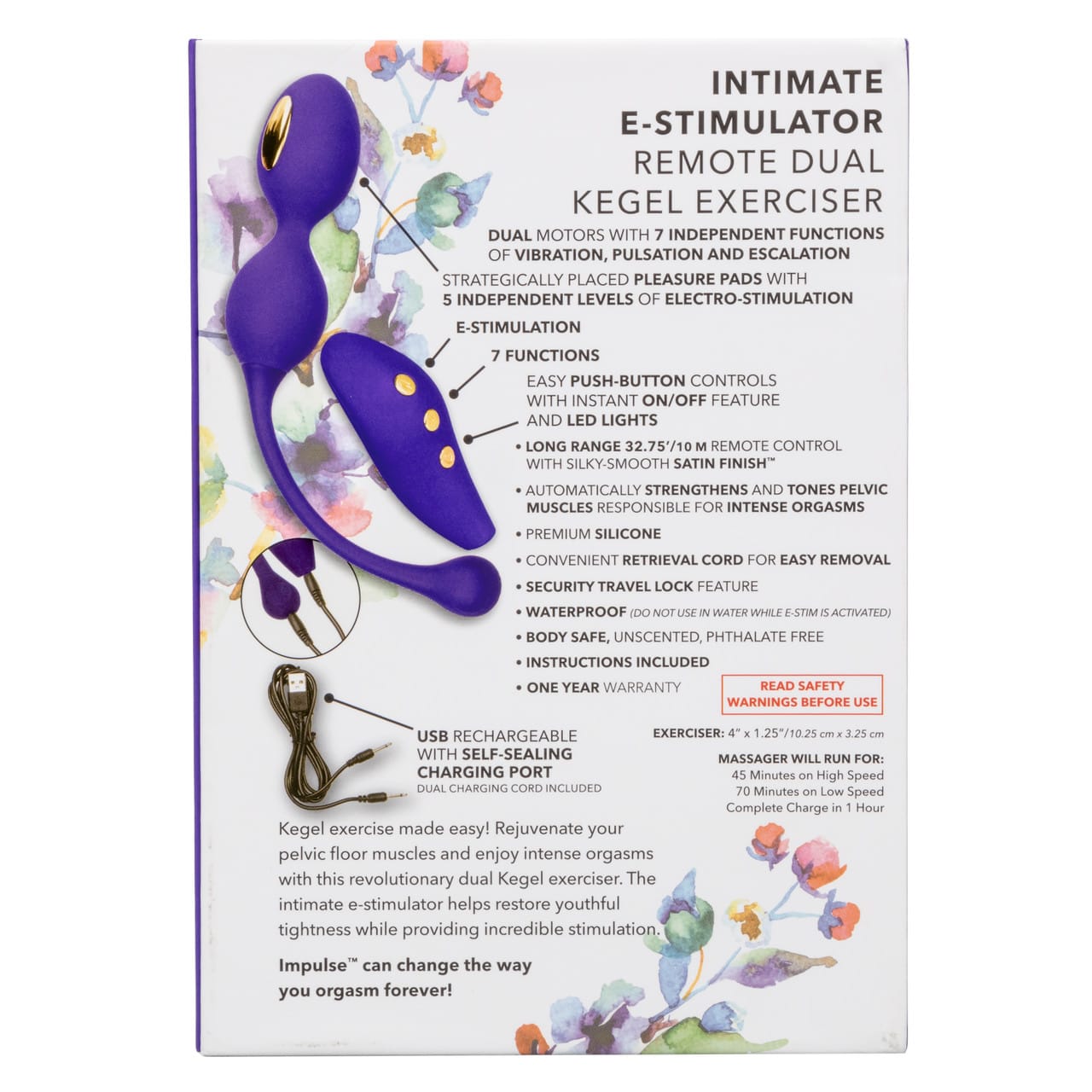 CalExotics - Impulse Remote Dual Kegel eStim Pelvic Floor Exerciser CE2157 Durio.sg