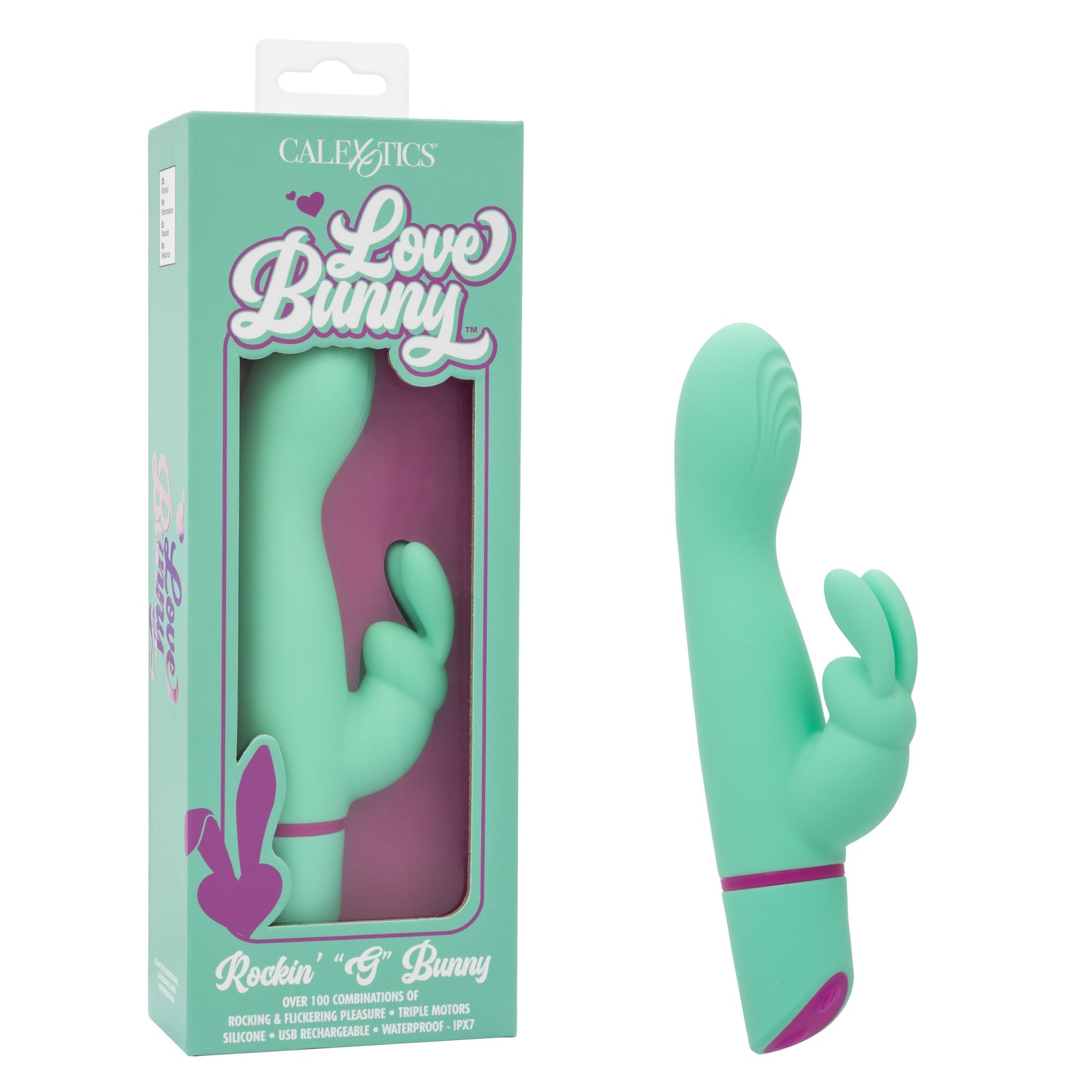 California Exotics - Love Bunny Rockin G Bunny Rabbit Vibrator (Green) CE2126 Durio.sg