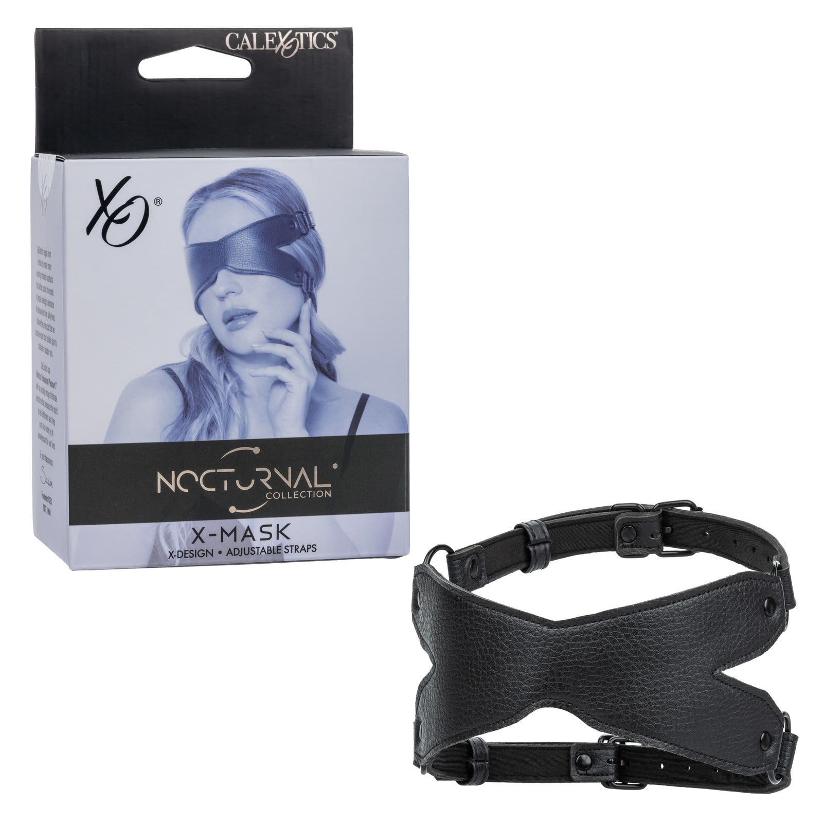 California Exotics - Nocturnal Collection X Eye Mask (Black) CE2138 Durio.sg