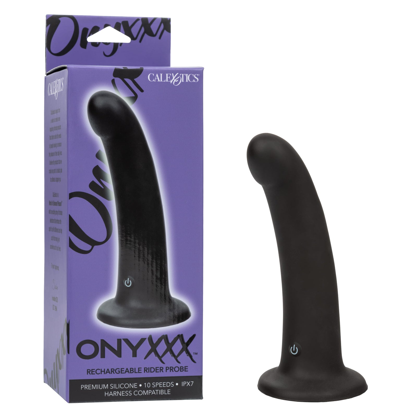 California Exotics - Onyxxx Rechargeable Rider Probe Vibrator (Black) CE2128 Durio.sg