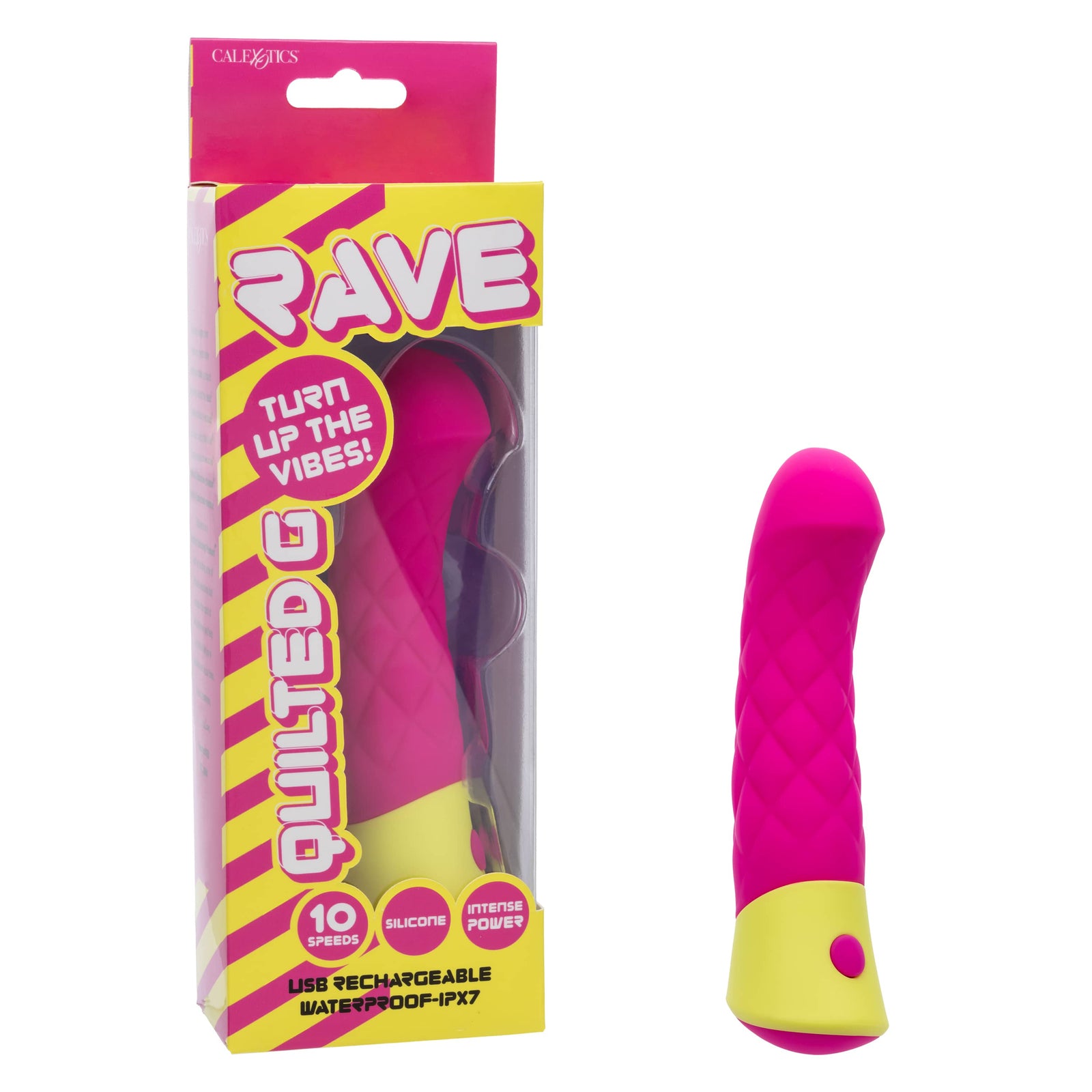 California Exotics - Rave Quilted G Spot Dildo (Pink) CE2116 Durio.sg