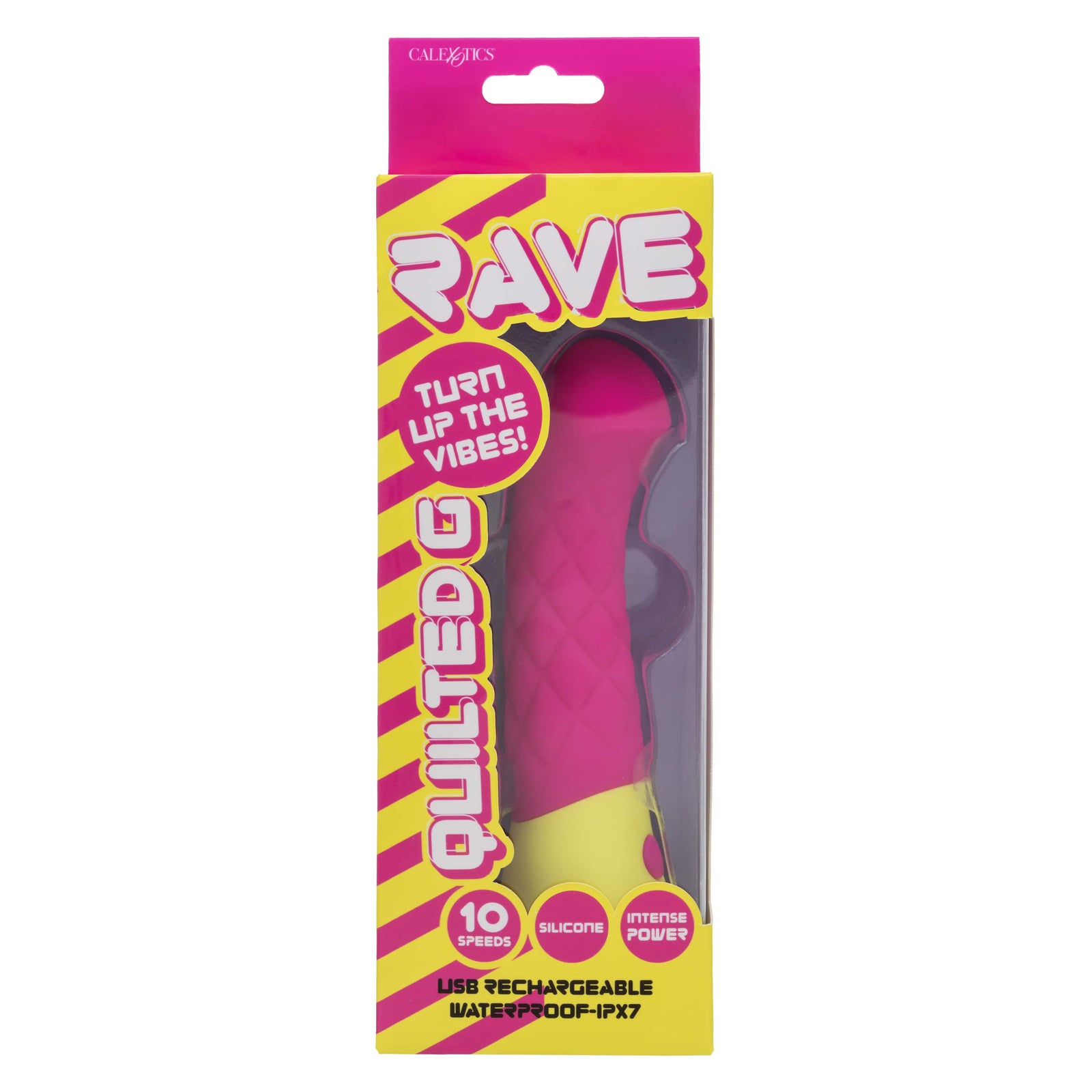 California Exotics - Rave Quilted G Spot Dildo (Pink) CE2116 Durio.sg