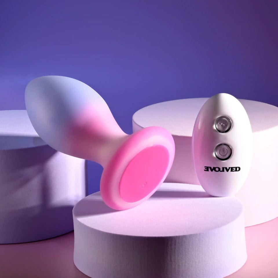 Evolved - Paradise Remote Control Vibrating Anal Plug (Purple) EV1192 Durio.sg