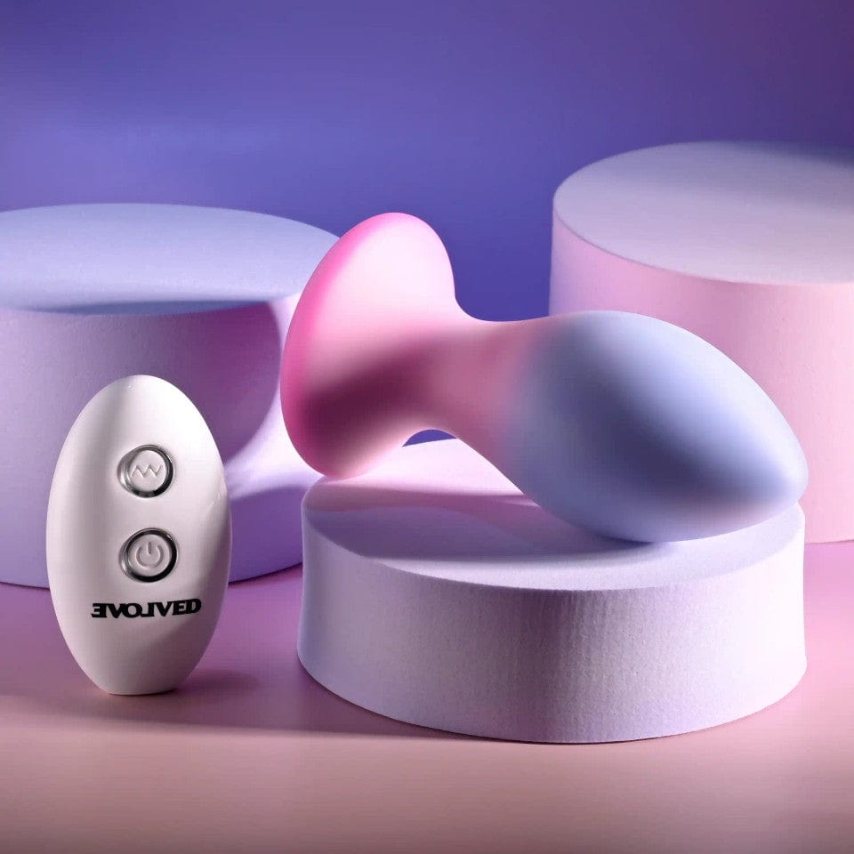 Evolved - Paradise Remote Control Vibrating Anal Plug (Purple) EV1192 Durio.sg